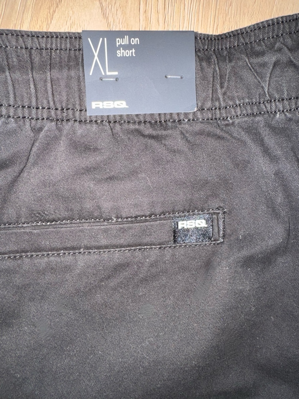RSQ Black Cargo Twill Pull On Shorts - Picture 4 of 5